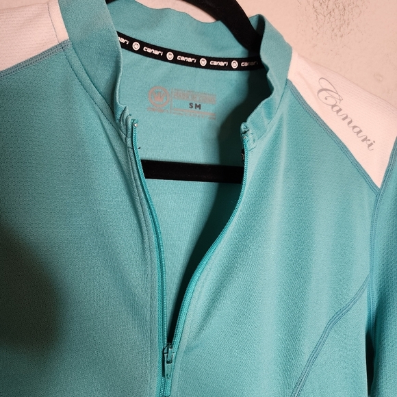 NWT Canari Women's Essential Cycling Jersey.  Robbins egg blue. Size small. - Picture 12 of 16